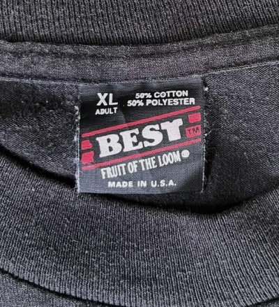 画像2: 90'S アメリカ軍 QUARTERMASTER CORPS シングルステッチ 半袖 Tシャツ ブラック USA製 (VINTAGE)