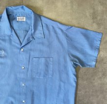 他の写真2: 60'S TOWNCRAFT "PENN-PREST" 半袖 オープンカラーシャツ ブルー (VINTAGE)