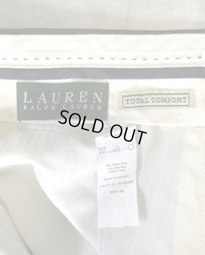 画像2: RALPH LAUREN ツープリーツ トロピカルウール スラックス チャコール (VINTAGE)