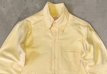 他の写真1: 70'S BROOKS BROTHERS "MAKERS" 6ボタン オックスフォード 長袖 BDシャツ イエロー USA製 (VINTAGE)