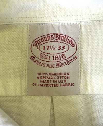 画像2: 90'S BROOKS BROTHERS オックスフォード 長袖 BDシャツ ホワイト USA製 (VINTAGE)