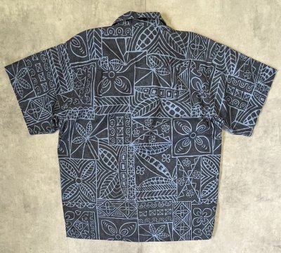 画像3: 00'S PATAGONIA オープンカラー 半袖 ACシャツ バーククロス総柄 (VINTAGE)