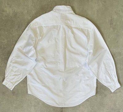 画像3: 90'S GAP 旧タグ オックスフォード 長袖 BDシャツ ホワイト (VINTAGE)