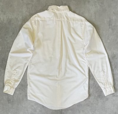 画像3: 90'S LANDS' END オックスフォード 長袖 BDシャツ 生成り USA製 (VINTAGE)