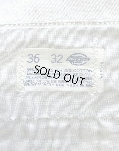 画像4: 80'S DICKIES 874 チビタグ ポプリン ワークパンツ ベージュ W36L32 USA製 (VINTAGE)