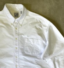 他の写真2: 90'S GAP 旧タグ オックスフォード 長袖 BDシャツ ホワイト (VINTAGE)