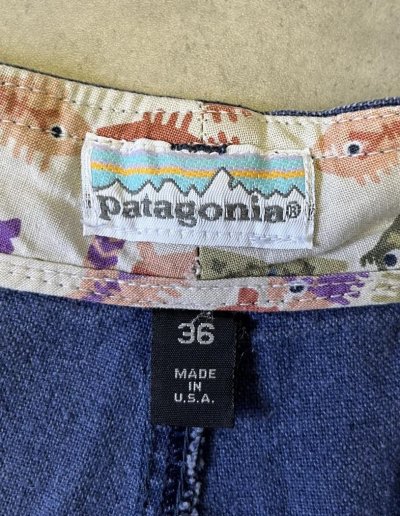 画像2: 90'S PATAGONIA 白タグ ツータックショーツ インディゴ USA製 (VINTAGE)