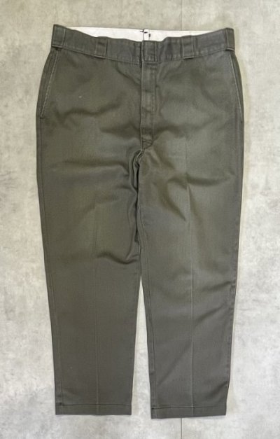画像3: 80'S DICKIES 874 チビタグ ワークパンツ オリーブ W40L29 USA製 (VINTAGE)