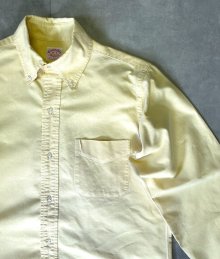 他の写真2: 70'S BROOKS BROTHERS "MAKERS" 6ボタン オックスフォード 長袖 BDシャツ イエロー USA製 (VINTAGE)