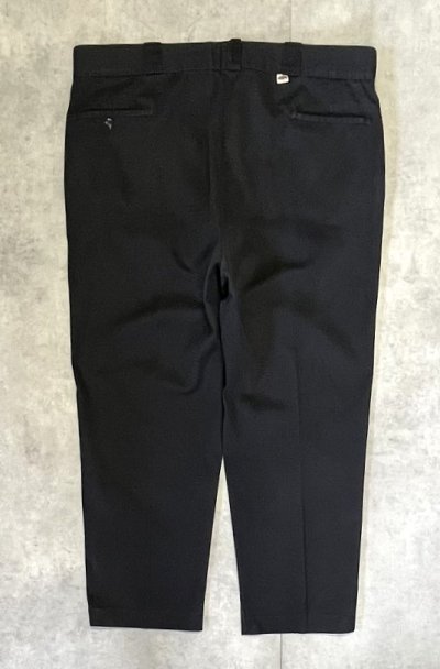 画像1: 80'S DICKIES 874 チビタグ ワークパンツ ブラック W42L30 USA製 (VINTAGE)
