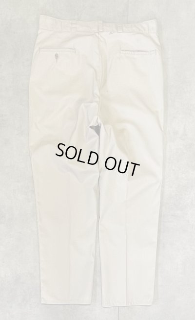 画像1: 80'S DICKIES 874 チビタグ ポプリン ワークパンツ ベージュ W36L32 USA製 (VINTAGE)