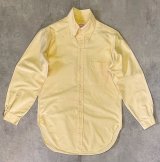 70'S BROOKS BROTHERS "MAKERS" 6ボタン オックスフォード 長袖 BDシャツ イエロー USA製 (VINTAGE)