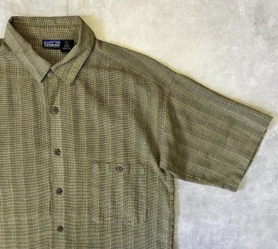 画像3: 90'S PATAGONIA オーガニックコットン 半袖 ACシャツ チェック柄 ポルトガル製 (VINTAGE)