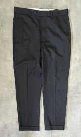 BROOKS BROTHERS ノータック トロピカルウールパンツ チャコール (VINTAGE)