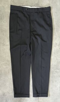 BROOKS BROTHERS ノータック トロピカルウールパンツ チャコール (VINTAGE)