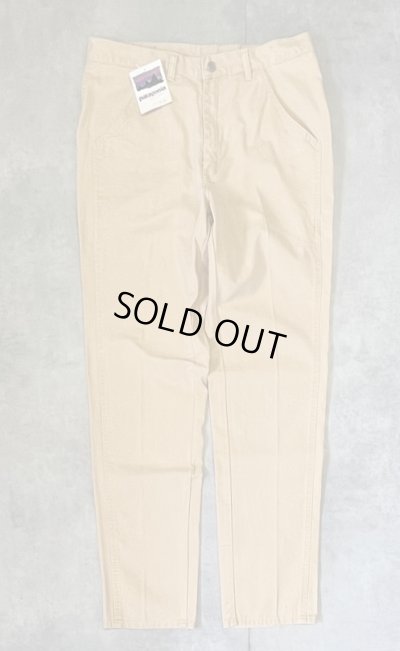 画像1: 80'S PATAGONIA "STAND UP PANTS" 旧タグ キャンバスパンツ ライトブラウン 香港製 (DEADSTOCK)