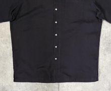 他の写真3: 90'S RALPH LAUREN "CHAUNCEY" ロゴ無し 半袖 オープンカラーシャツ ブラック (VINTAGE)
