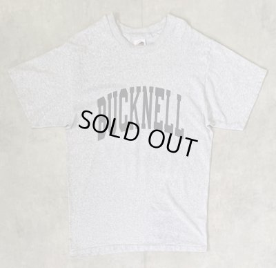 画像3: 90'S THE COTTON EXCHANGE "BUCKNELL" シングルステッチ 両面プリント 半袖 Tシャツ ヘザーグレー USA製 (VINTAGE)