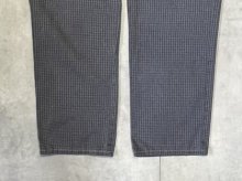 他の写真2: 80'S FORTUNE トップスナップボタン コックパンツ 後染めブラック チェック柄 TALONジップ USA製 (VINTAGE)