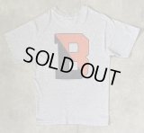 90'S THE COTTON EXCHANGE "BUCKNELL" シングルステッチ 両面プリント 半袖 Tシャツ ヘザーグレー USA製 (VINTAGE)