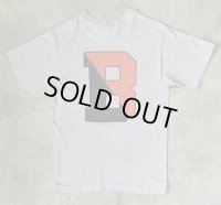 90'S THE COTTON EXCHANGE "BUCKNELL" シングルステッチ 両面プリント 半袖 Tシャツ ヘザーグレー USA製 (VINTAGE)