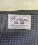 画像2: 80'S FORTUNE トップスナップボタン コックパンツ 後染めブラック チェック柄 TALONジップ USA製 (VINTAGE) (2)