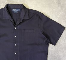 他の写真2: 90'S RALPH LAUREN "CHAUNCEY" ロゴ無し 半袖 オープンカラーシャツ ブラック (VINTAGE)