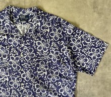 他の写真2: 90'S RALPH LAUREN "CALDWELL" リネン/コットン 半袖 オープンカラーシャツ 花柄 (VINTAGE)