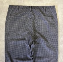 他の写真3: 80'S FORTUNE トップスナップボタン コックパンツ 後染めブラック チェック柄 TALONジップ USA製 (VINTAGE)