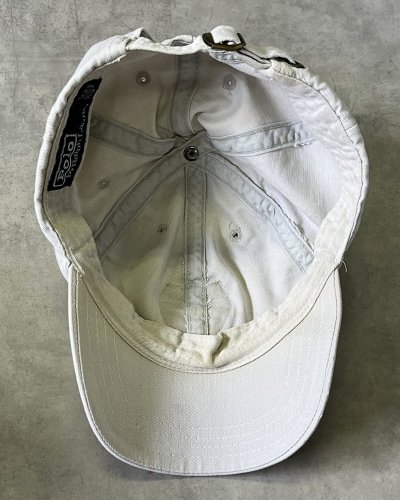 画像5: 90'S RALPH LAUREN "POLO 67" ベースボールキャップ ライトベージュ USA製 (VINTAGE)