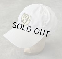 90'S RALPH LAUREN "POLO 67" ベースボールキャップ ライトベージュ USA製 (VINTAGE)