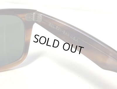 画像5: 80'S B&L ボシュロム製 RAY-BAN "WAYFARER" サングラス べっ甲ブラウン USA製 (VINTAGE)