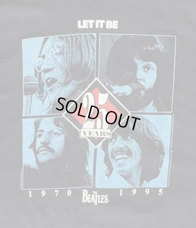 画像3: 90'S THE BEATLES "LET IT BE 25YEARS" シングルステッチ 両面プリント 半袖 Tシャツ ブラック USA製 (VINTAGE)