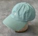 画像1: 90'S RALPH LAUREN ロゴ刺繍 ベースボールキャップ ライトグリーン USA製 (VINTAGE) (1)