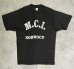 画像1: 90'S M.C.I. NORWOOD シングルステッチ 両面プリント 半袖 Tシャツ ブラック USA製 (VINTAGE) (1)