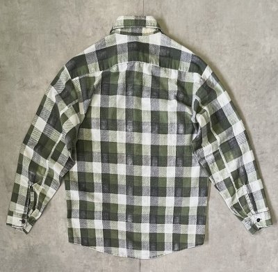 画像4: 80'S SEARS プリントフランネル ワークシャツ チェック柄 (VINTAGE)