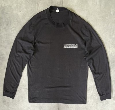 画像1: 90'S IMPERIALS シングルステッチ 両面プリント 長袖 Tシャツ ブラック (VINTAGE)