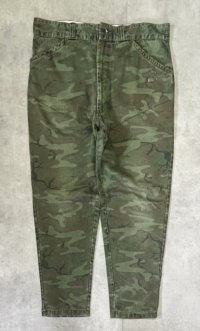 60'S UNKNOWN ハンティングパンツ 42TALONアルミジップ カモ (VINTAGE)