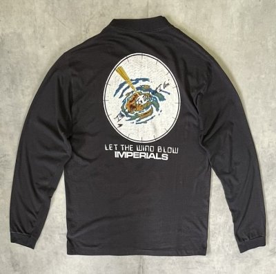 画像5: 90'S IMPERIALS シングルステッチ 両面プリント 長袖 Tシャツ ブラック (VINTAGE)