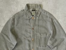 他の写真1: 90'S GRAMICCI 旧タグ バンブーボタン 長袖 ヘンプシャツ オリーブ USA製 (VINTAGE)
