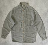 90'S GRAMICCI 旧タグ バンブーボタン 長袖 ヘンプシャツ オリーブ USA製 (VINTAGE)