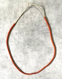 ホワイトハーツ オールドビーズ ネックレス レッド 3mm (VINTAGE)