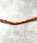 画像2: ホワイトハーツ オールドビーズ ネックレス レッド 3mm (VINTAGE) (2)
