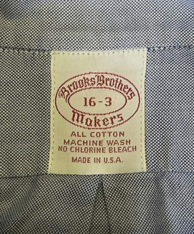 画像2: 80'S BROOKS BROTHERS "MAKERS" 6ボタン オックスフォード BDシャツ ブルー USA製 (VINTAGE)