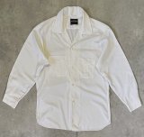 60'S ARROW "DECTON GABANARO" 長袖 オープンカラーシャツ ホワイト USA製 (VINTAGE)
