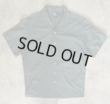90'S RALPH LAUREN "CALDWELL" コットン 裾ロゴ 半袖 オープンカラーシャツ カーキ (VINTAGE)
