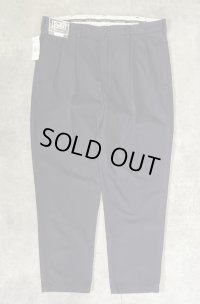90'S RALPH LAUREN "ANDREW PANT" ツープリーツ チノパンツ ネイビー (DEADSTOCK)