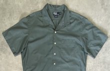 他の写真1: 90'S RALPH LAUREN "CALDWELL" コットン 裾ロゴ 半袖 オープンカラーシャツ カーキ (VINTAGE)