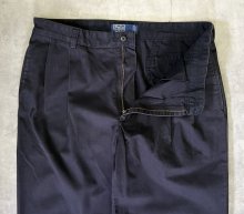 他の写真1: 90'S RALPH LAUREN "HAMMOND PANT" ツープリーツ チノパンツ ブラック W36L30 (VINTAGE)