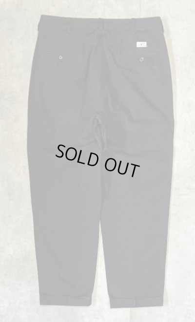 画像3: 90'S RALPH LAUREN "HAMMOND PANT" ツープリーツ チノパンツ ブラック W35L30 (VINTAGE)